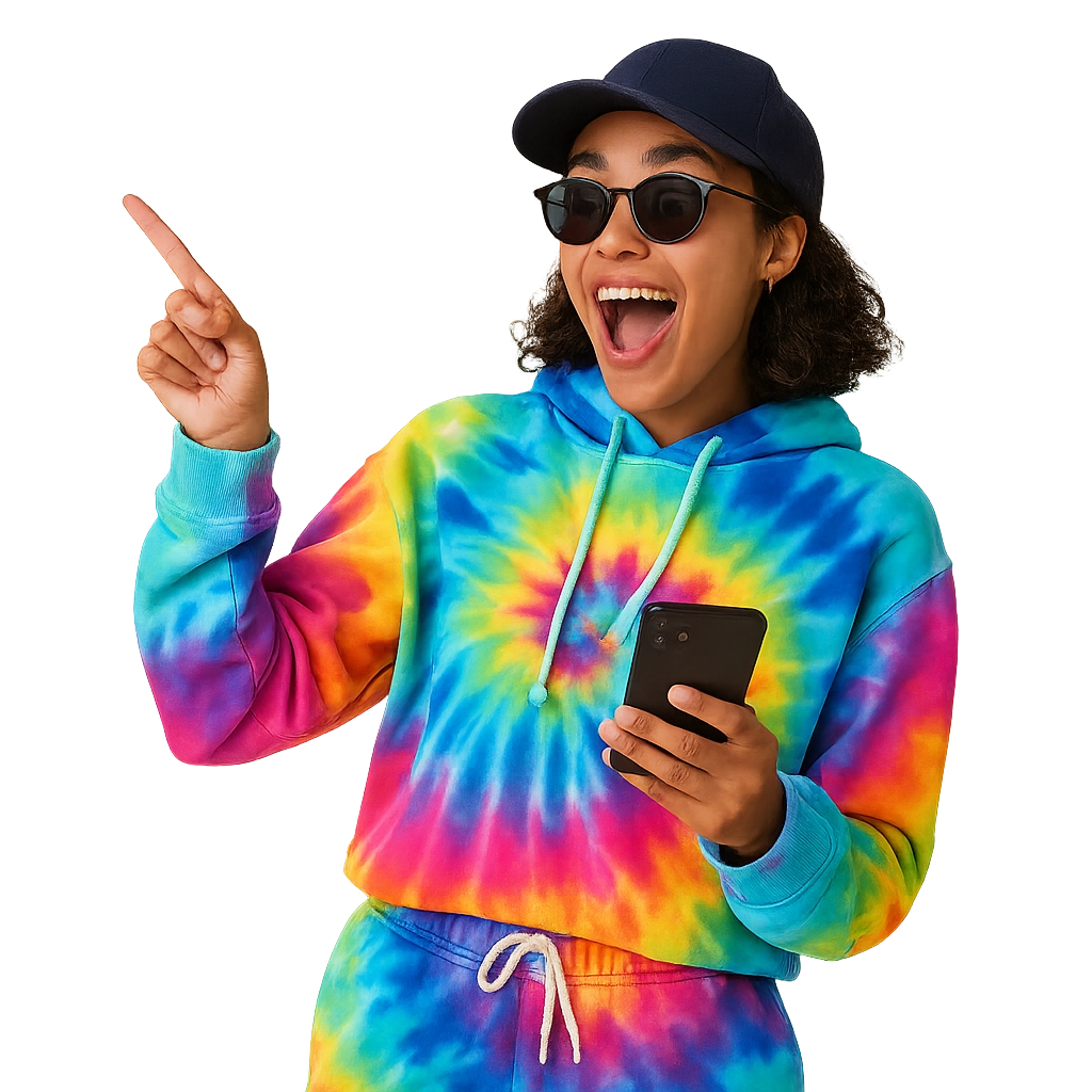 Influencer with camera